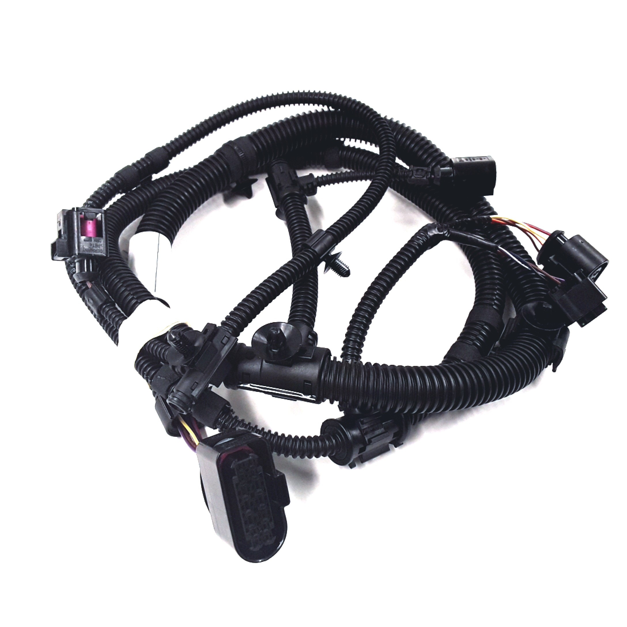 2011 Volkswagen Touareg 3.0L TDI V6 DIESEL A/T TDI Sport Utility Harness. Engine. Wiring. Compartment. Wire. Front. Front, w/o adaptive - 7P6971073B - Genuine Volkswagen Part